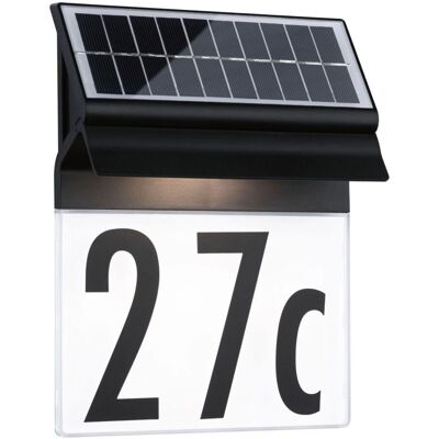 Paulmann Neda Outdoor LED Light - IP44 Solar House Number Paulmann Neda Outdoor LED Light - IP44 Solar House Number