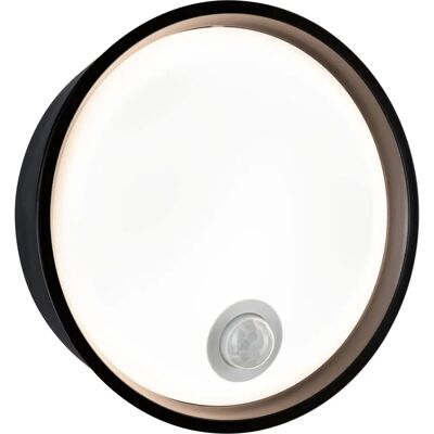 Paulmann Lámpara de Pared LED Negra con Sensor de Movimiento - Exterior IP44 Paulmann Lámpara de Pared LED Negra con Sensor de Movimiento - Exterior IP44