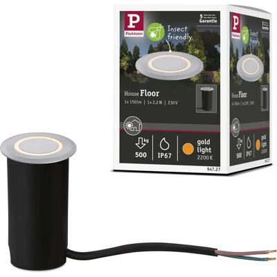 Paulmann LED Bodeneinbauleuchte - 2200K, IP67, 50mm, Gold Paulmann LED Bodeneinbauleuchte - 2200K, IP67, 50mm, Gold