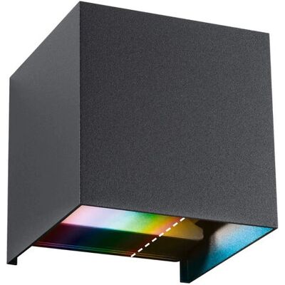 Paulmann Cybo LED Zewnętrzna lampa ścienna - RGBW Zigbee 3.0 Antracyt Paulmann Cybo LED Zewnętrzna lampa ścienna - RGBW Zigbee 3.0 Antracyt