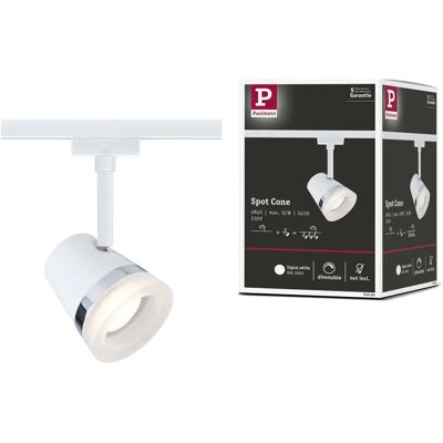 Paulmann URail Spot Cone - GU10, Max 10W, Réglable, 230V - Projecteur Rail - Publicité Paulmann URail Spot Cone - GU10, Max 10W, Réglable, 230V - Projecteur Rail - Publicité