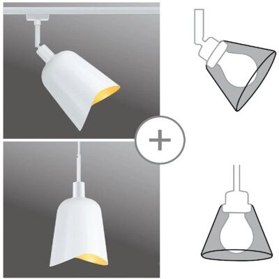 Paulmann Weiß/Gold Matt Alvaro Pendelschirm - Lichtart Paulmann Weiß/Gold Matt Alvaro Pendelschirm - Lichtart
