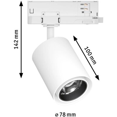 Paulmann ProRail3 Kratos Weiß Verstellbarer LED-Spots Paulmann ProRail3 Kratos Weiß Verstellbarer LED-Spots