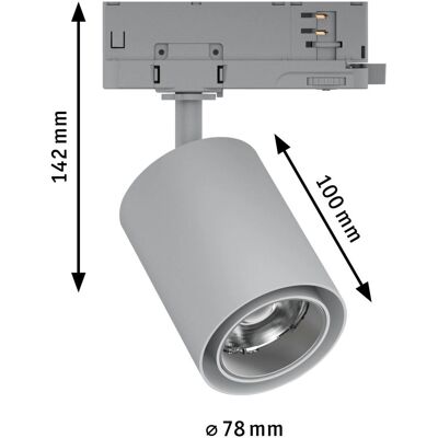 Paulmann ProRail3 Kratos LED Schienenstrahler - 36° 1050lm 9W - Produkttyp Paulmann ProRail3 Kratos LED Schienenstrahler - 36° 1050lm 9W - Produkttyp
