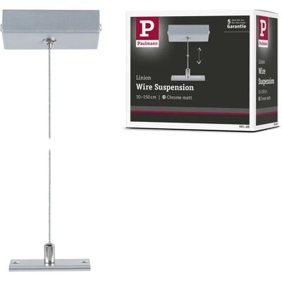 Paulmann 98188 Suspensión de Cuerda Cromada Ajustable - Sistema de Iluminación Paulmann 98188 Suspensión de Cuerda Cromada Ajustable - Sistema de Iluminación