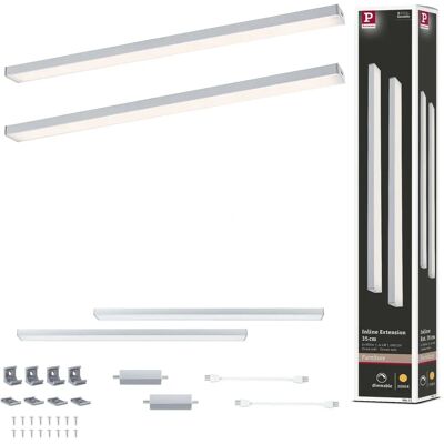 Paulmann 24V LED Podświetlenie pod szafkę - Zestaw rozszerzający - Chrom matowy - 2x4W - 350lm Paulmann 24V LED Podświetlenie pod szafkę - Zestaw rozszerzający - Chrom matowy - 2x4W - 350lm