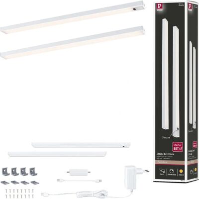 Paulmann 24V LED Podświetlenie Szafki Inline 2 szt. - Rozszerzalne, 4W, 350lm Paulmann 24V LED Podświetlenie Szafki Inline 2 szt. - Rozszerzalne, 4W, 350lm