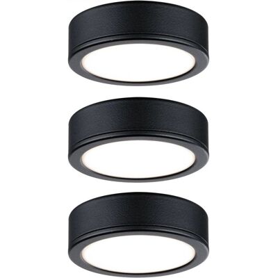 Paulmann 99990 Deckenleuchte - LED 3,5W, Schwarz, 3er-Set Paulmann 99990 Deckenleuchte - LED 3,5W, Schwarz, 3er-Set