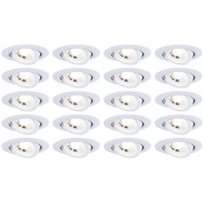 Paulmann 99997 LED Recessed Spot - Adjustable 20-Pack Paulmann 99997 LED Recessed Spot - Adjustable 20-Pack