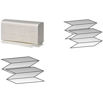 Fripa Modell 4052103 Weiß 2-lagers Papierhandtuch - Papierhandtuch Fripa Modell 4052103 Weiß 2-lagers Papierhandtuch - Papierhandtuch