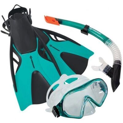 Schildkröt Petrol-Green CAYMAN Schnorchelset - Unisex Schildkröt Petrol-Green CAYMAN Schnorchelset - Unisex