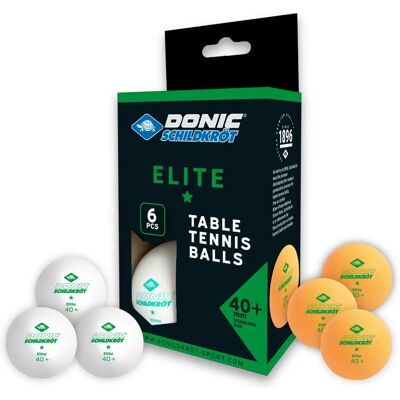 Ballons de tennis de table Donic-Schildkröt Poly 40+ - 6 pcs - Publicité Ballons de tennis de table Donic-Schildkröt Poly 40+ - 6 pcs - Publicité