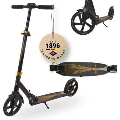 Scooter Schildkröt City Street Master 2.0 - Aluminium, 200mm, Noir-Or - Scooter Scooter Schildkröt City Street Master 2.0 - Aluminium, 200mm, Noir-Or - Scooter