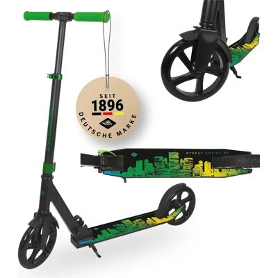 Trottinette Schildkröt Street Artist 2.0 Noir/Vert Trottinette Schildkröt Street Artist 2.0 Noir/Vert