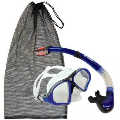 Schildkröt Funsports Palau - Set de Snorkel, Azul, Blanco, Canela Schildkröt Funsports Palau - Set de Snorkel, Azul, Blanco, Canela