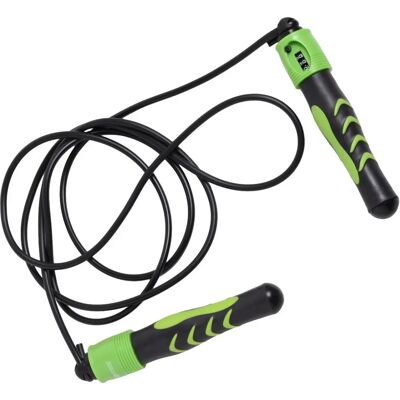 Corde à Sauter Schildkröt Fitness - Réglable, Compteur Automatique - Noir, Vert - Publicité Corde à Sauter Schildkröt Fitness - Réglable, Compteur Automatique - Noir, Vert - Publicité