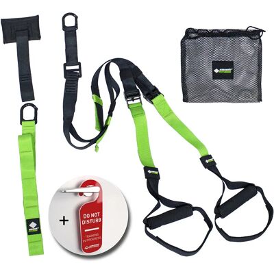 Schildkröt Fitness Trainer à Sangles Noir-Vert - Entraîneur de Fitness à Sangles - Publicité Schildkröt Fitness Trainer à Sangles Noir-Vert - Entraîneur de Fitness à Sangles - Publicité