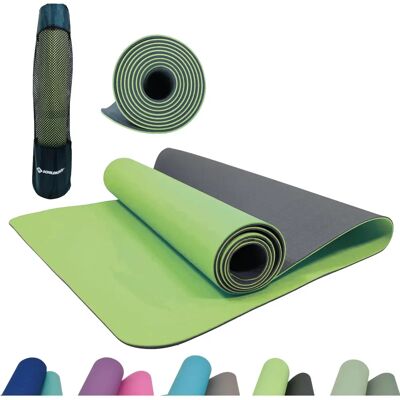 Tapis de yoga Schildkröt - Lime-Anthracite - Antidérapant, 4mm, Sans PVC - Publicité Tapis de yoga Schildkröt - Lime-Anthracite - Antidérapant, 4mm, Sans PVC - Publicité