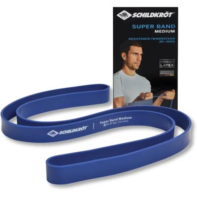 Super Banda Mediana de SCHILDKRÖT FITNESS - Resistencia 32mm, Azul Super Banda Mediana de SCHILDKRÖT FITNESS - Resistencia 32mm, Azul