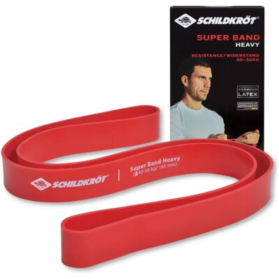Schildkröt Fitness Super Band Heavy - Banda de resistencia, Rojo, 45mm Schildkröt Fitness Super Band Heavy - Banda de resistencia, Rojo, 45mm