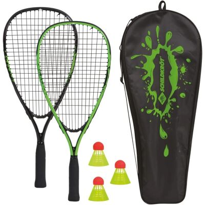 Set de Speed Badminton Schildkröt avec 2 Raquettes et 3 Volants - Publicité Set de Speed Badminton Schildkröt avec 2 Raquettes et 3 Volants - Publicité