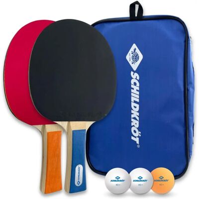 Set Ping Pong Hobby Donic-Schildkröt - 2 Racchette & 3 Palline Set Ping Pong Hobby Donic-Schildkröt - 2 Racchette & 3 Palline
