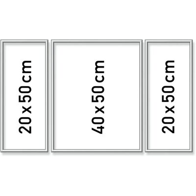 Schipper Silver aluminium ram - Triptychon 80x50 cm Schipper Silver aluminium ram - Triptychon 80x50 cm