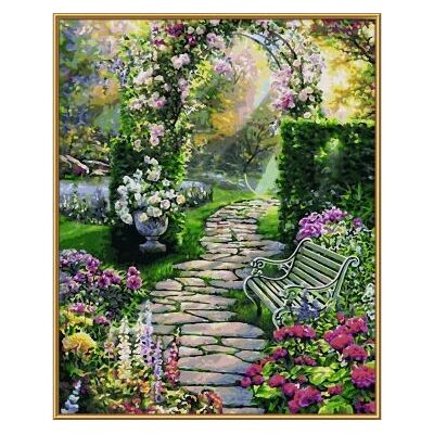 Schipper Gartenszene - Malen nach Zahlen - 40x50 cm - Bunter Garten Schipper Gartenszene - Malen nach Zahlen - 40x50 cm - Bunter Garten