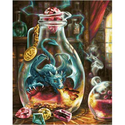 Schipper 609130845 - Malset Drache - 40x50cm - Made in Germany Schipper 609130845 - Malset Drache - 40x50cm - Made in Germany