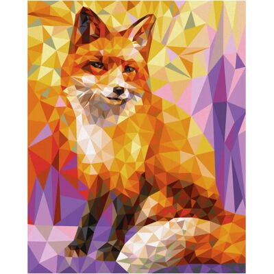 Schipper Art Polygonal Renard - Kit de Coloration 40x50cm - Publicité Schipper Art Polygonal Renard - Kit de Coloration 40x50cm - Publicité