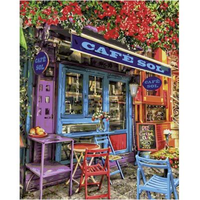 Schipper 609130903 Pintar por Números - Buntes Café, 52x41cm Schipper 609130903 Pintar por Números - Buntes Café, 52x41cm