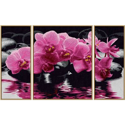 Ensemble de Peinture Triptychon - Orchids - Schipper - Publicité Ensemble de Peinture Triptychon - Orchids - Schipper - Publicité