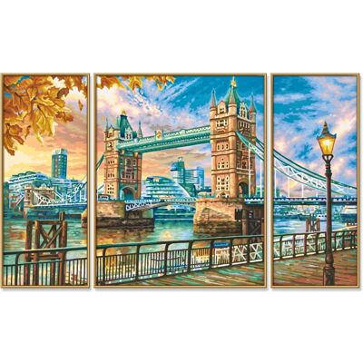 Schipper Art Kit - London Tower Bridge Triptych - Painting Set Schipper Art Kit - London Tower Bridge Triptych - Painting Set