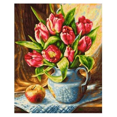 Schipper 609240796 - Malen nach Zahlen - Tulpenstrauß - 24x30cm Schipper 609240796 - Malen nach Zahlen - Tulpenstrauß - 24x30cm