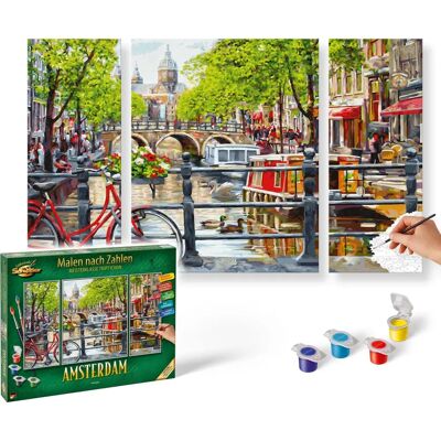 Schipper Triptico Dipingere con Numeri - Amsterdam - Set Artistico per Bambini Schipper Triptico Dipingere con Numeri - Amsterdam - Set Artistico per Bambini