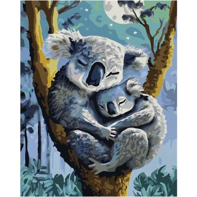 Schipper Koala con Bambino - Kit Colorare per Numeri - Libro da Colorare Schipper Koala con Bambino - Kit Colorare per Numeri - Libro da Colorare
