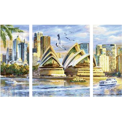 Schipper Sydney Triptychon - Kleurplaten met Nummers Schipper Sydney Triptychon - Kleurplaten met Nummers