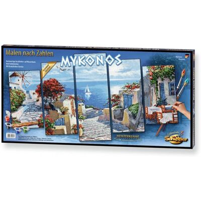 Schipper 609450797 Libro di pagine da colorare e set 3D - Paesaggio di Mykonos - Made in Germany Schipper 609450797 Libro di pagine da colorare e set 3D - Paesaggio di Mykonos - Made in Germany