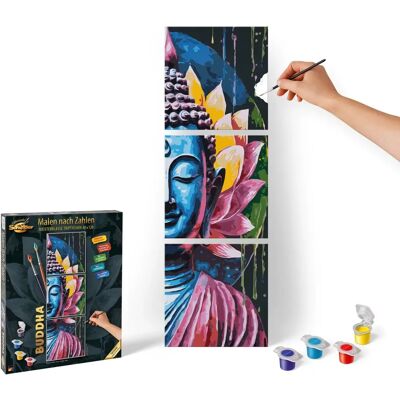 Schipper Buddha Triptyk - Målarset för 14+ - 120x40cm Schipper Buddha Triptyk - Målarset för 14+ - 120x40cm