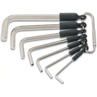 Hazet Sechskantschlüssel-Set - 7 Stück, 3/32-5/16 Zoll, Nickelpanzert Hazet Sechskantschlüssel-Set - 7 Stück, 3/32-5/16 Zoll, Nickelpanzert
