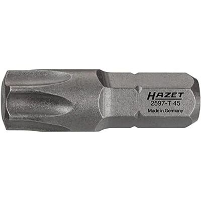 Hazet 2597-T45 Sekskant skrutbit - TORX T45 - 25mm Hazet 2597-T45 Sekskant skrutbit - TORX T45 - 25mm