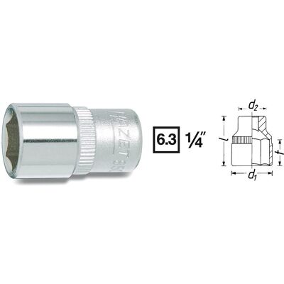 Hazet 850A-3/16 Nut Driver - External Hex - 25mm Hazet 850A-3/16 Nut Driver - External Hex - 25mm