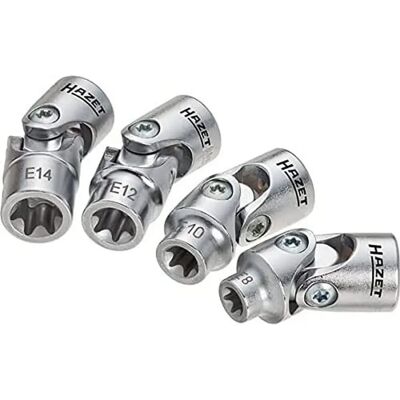 Hazet Modello 880G-E/4 Set di Chiavi TORX Cromate - Utensile Pesante Hazet Modello 880G-E/4 Set di Chiavi TORX Cromate - Utensile Pesante