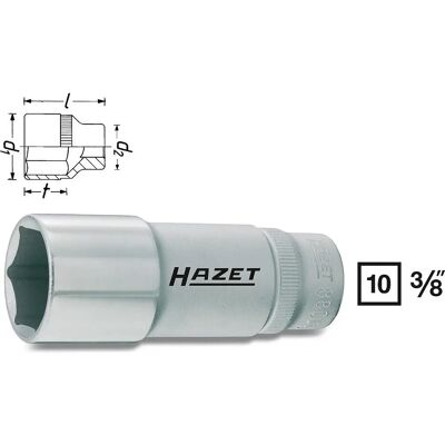 Hazet 880LG-19 Steckschlüssel - Außensechskant, 19 mm Hazet 880LG-19 Steckschlüssel - Außensechskant, 19 mm