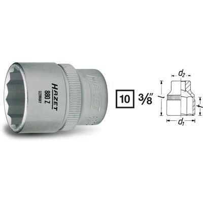 Hazet 880Z-18 Chave de porca - 18mm, Perfil hexagonal duplo - Qualidade alemã Hazet 880Z-18 Chave de porca - 18mm, Perfil hexagonal duplo - Qualidade alemã