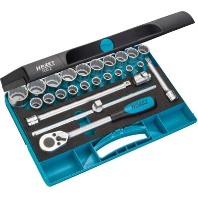 Conjunto de soquetes Hazet 900Z - Ferramentas duráveis alemãs Conjunto de soquetes Hazet 900Z - Ferramentas duráveis alemãs