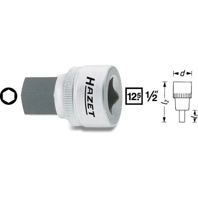 Hazet 985-17 Møtriknøgle - 17mm, 1/2 tomme, Ekstra kort - Møtriknøgle Hazet 985-17 Møtriknøgle - 17mm, 1/2 tomme, Ekstra kort - Møtriknøgle