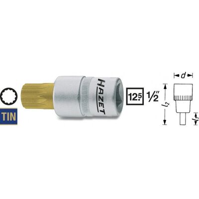 Hazet 990-5 Mutternschlüssel - M5, 52mm, XZN - Deutsche Qualität Hazet 990-5 Mutternschlüssel - M5, 52mm, XZN - Deutsche Qualität