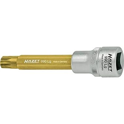 Hazet M8 Hylseinnsats - 12,5 mm Firkantet Aksling - XZN Profil - 100mm Lengde Hazet M8 Hylseinnsats - 12,5 mm Firkantet Aksling - XZN Profil - 100mm Lengde