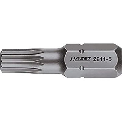 Hazet Bit Esagonale 6,3mm - Per Cacciaviti per Utensili Elettrici - 25mm di Lunghezza - DIN 65254 Hazet Bit Esagonale 6,3mm - Per Cacciaviti per Utensili Elettrici - 25mm di Lunghezza - DIN 65254